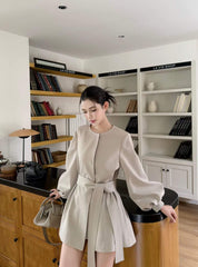 Elise Belted Coat Dress