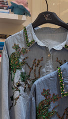 Ginny Denim Embellish Shirt