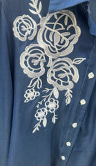 Ratya Denim Embriodered Coord Set