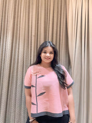 Lea Pleated Top( Pink Top )