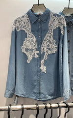 Noba Denim Lace Shirt