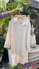 Naaz Linen Embriodery Coord Set