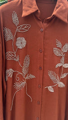 Linen Embellish Coord Set