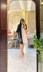 Kimaya Pleated Dress ( Black Tone )