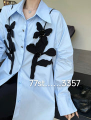 Noir Applique Shirt