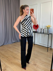 Maney Asymetric Blouse