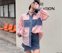 Max Denim Cutwork Shirt