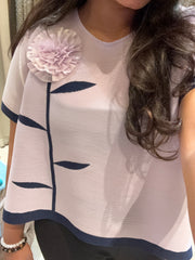 Lea Pleated Top ( Lilac )