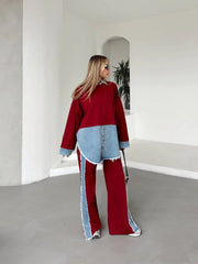 Urban Egde Denim Contrast Coord Set