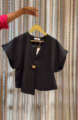 Crimson Asymmetrical Top