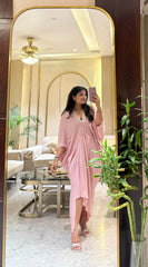 Blush Drape Kaftan