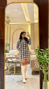 Riba Plaid Dress