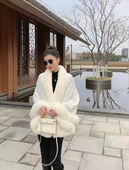 Kira Faux Fur Cape