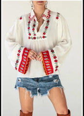 Embridoery Top