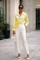 Rosette Applique Shirt