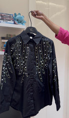 Feather Embellish Shirt