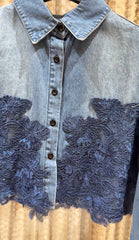 Iktara Denim Lace Shirt