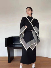 Larisha Warm Dress With Shawl