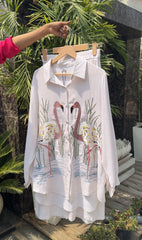 Klio Linen Embriodered CoordSet