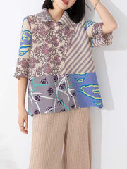 Rada Pleated Top ( Beige Tone )