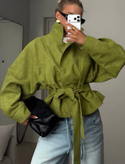 Verde Suede Jacket