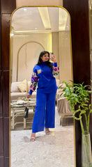Raima Embriodery Coord Set