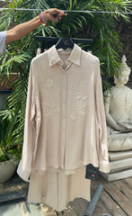 Linen Embellish Coord Set