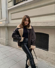 Leather Faux Jacket