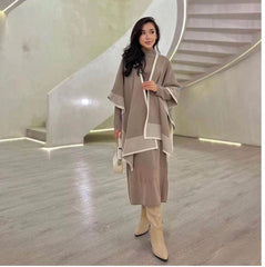Larisha Warm Dress With Shawl