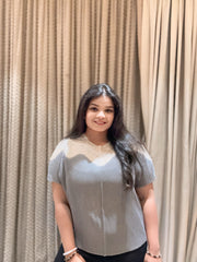 Yuri Pearl Top ( Grey Tone )