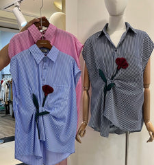 Zohan Stripe Rose Shirt