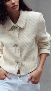 Tweed Bow Jacket