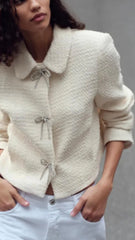 Tweed Bow Jacket
