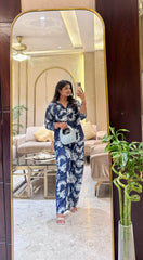 Ella Embriodery Denim Coordset