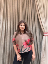 Elize Shirt ( Brown Tone )