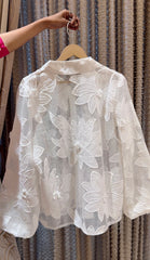 Diana Applique Blouse ( Luxe Edit)