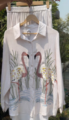 Klio Linen Embriodered CoordSet