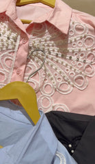 Noah Lace Embellish Shirt