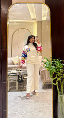 Raima Embriodery Coord Set