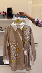 Rogea Embriodered Floral Shirt
