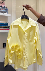 Rosette Applique Shirt