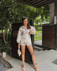 Jasmin Linen Coord Set