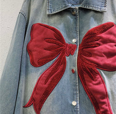 Scarlet Bow Denim Jacket