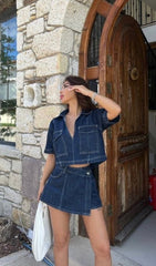 Sakina Denim Coord Set
