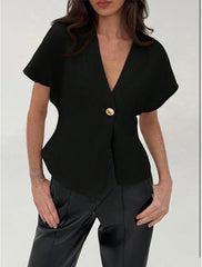 Crimson Asymmetrical Top