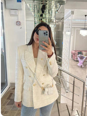 Yarina Tweed Blazer