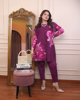 Plum Rosara Coord Set