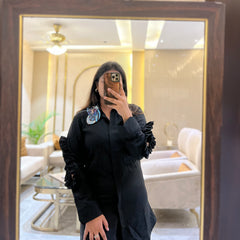 Thea Long Top (Black )