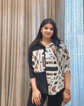 Zenia Shirt ( Black Tone )