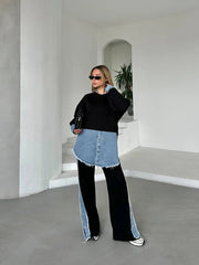 Urban Egde Denim Contrast Coord Set